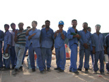 smiling workers