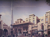 old town at burj dubai poster