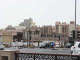 street and wind tower