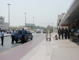 in front of the airport