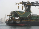 huge crane ship