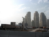 jumeirah beach residence from far