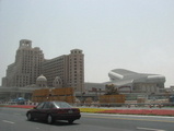 kempinski hotel left, ski dubai right