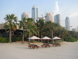 dubai marina in the background